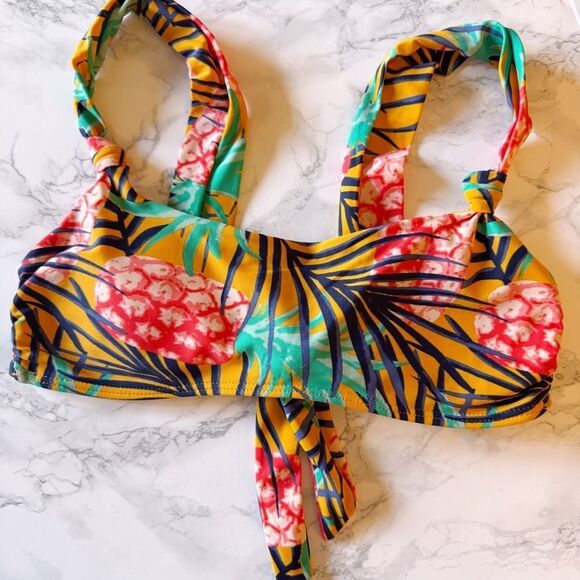 Aerie pineapple swim bikini top - Picture 1 of 3